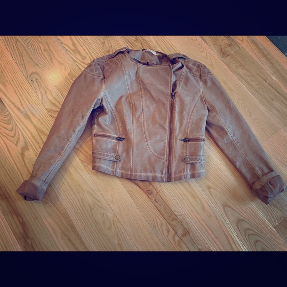 Bishop + Young Vegan Leather Jacket Med